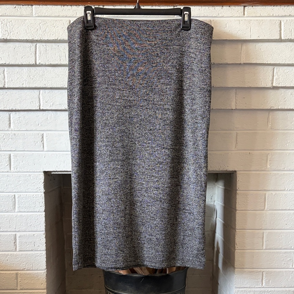 Old Navy Gray Heather Knit Pencil Skirt